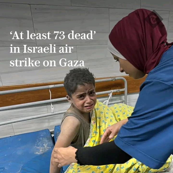 'AT LEAST 73 DEAD' IN ISRAELI AIR STRIKE ON GAZA