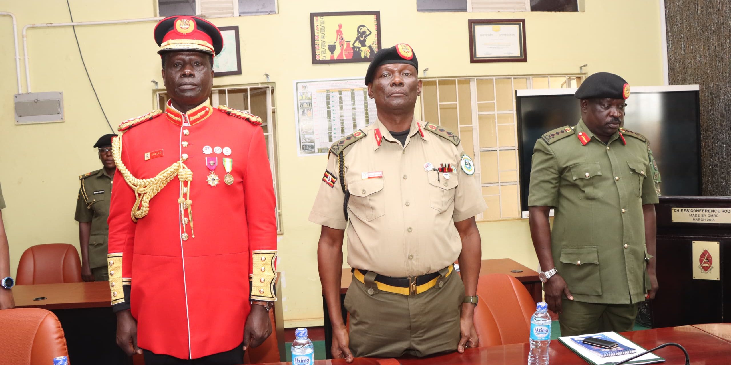 UPDF SALUTS SEVEN GENERALS  , AWAITING THEIR OFFICIAL RETIREMENT