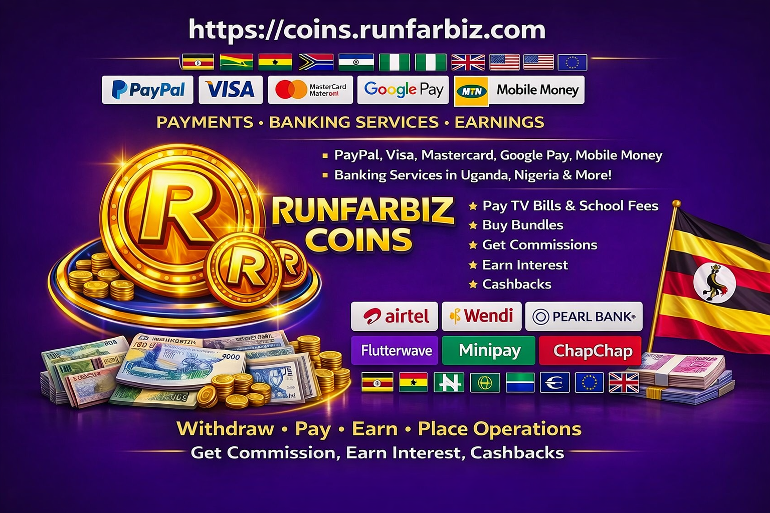 Runfarbiz Coins App